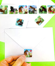 Load image into Gallery viewer, Horse Stickers 100 Stickers/Dispenser, Pack of 1, 6 or 12 Dispensers