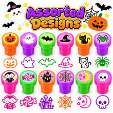Load image into Gallery viewer, 50 Pc New Spooky Halloween Assorted Designs Stampers