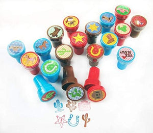 Western Cowboy Cowgirl Party Favor Bundle for 12 Kids