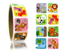 Load image into Gallery viewer, Animal Stickers 100 Stickers/Dispenser, Pack of 1, 6 or 12 Dispensers