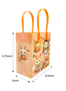 Autumn Cozy Animal Party Favor Treat Bags - Set of 6 or 12