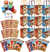 Load image into Gallery viewer, Western Cowboy Cowgirl Party Favor Bundle for 12 Kids