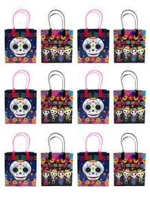 Day of the Dead Party Favor Treat Bags - Set of 6 or 12