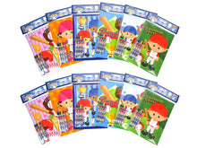 Load image into Gallery viewer, Baseball Coloring Books with Crayons Party Favors - Set of 6 or 12