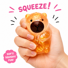 Load image into Gallery viewer, Capybara Glitter Squishy Toys – 4 Pc Set or 12 Pc Display Box