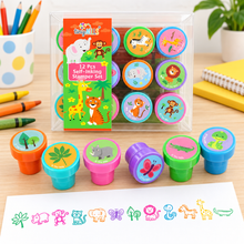 Load image into Gallery viewer, Safari Jungle Animals Stamp Kit