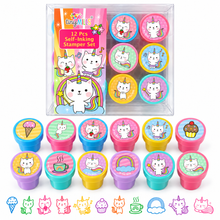 Load image into Gallery viewer, Unicorn Kitty Stamp Kit