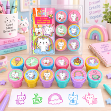 Load image into Gallery viewer, Unicorn Kitty Stamp Kit