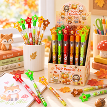 Load image into Gallery viewer, Cozy Autumn Animals Multi Point Pencils