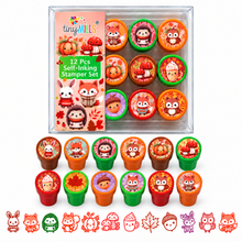 Load image into Gallery viewer, Cozy Autumn Animals Stamp Kit