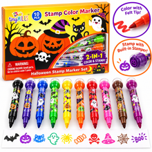 Load image into Gallery viewer, Halloween Stamp Marker Set - Set of 10