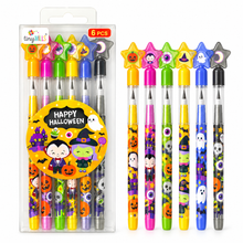 Load image into Gallery viewer, New Spooky Halloween Stackable Multi Point Pencils - Set of 6