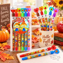 Load image into Gallery viewer, Autumn Harvest Stackable Point Pencils - Set of 6