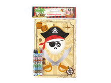Load image into Gallery viewer, Pirate Coloring Books with Crayons Party Favors - Set of 6 or 12