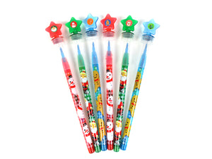 Christmas Stackable Crayon with Stamper Topper