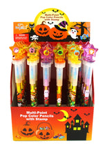 Load image into Gallery viewer, Halloween Stackable Crayon with Stamper Topper