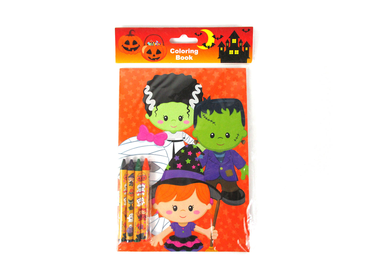 Halloween Coloring Books with Crayons Party Favors - Set of 6 or 12 – Tiny  Mills®