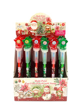 Load image into Gallery viewer, Vintage Rustic Christmas Stackable Crayon with Stamper Topper