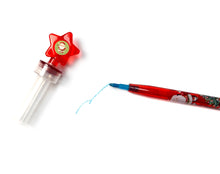 Load image into Gallery viewer, Vintage Rustic Christmas Stackable Crayon with Stamper Topper