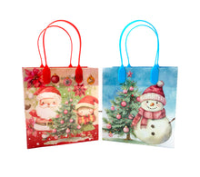 Load image into Gallery viewer, Vintage Rustic Christmas Party Favor Treat Bags - Set of 6 or 12