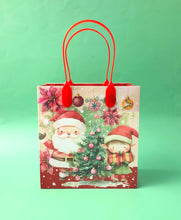 Load image into Gallery viewer, Vintage Rustic Christmas Party Favor Treat Bags - Set of 6 or 12