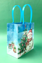 Load image into Gallery viewer, Vintage Rustic Christmas Party Favor Treat Bags - Set of 6 or 12