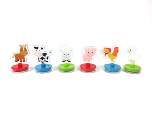 Farm Animals Acrylic Stamp Set of 6