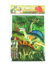 Load image into Gallery viewer, Jurassic Coloring Books with Crayons Party Favors - Set of 6 or 12