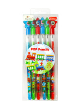 Load image into Gallery viewer, Train Stackable Point Pencils - Set of 6