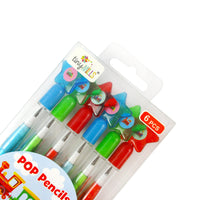 Load image into Gallery viewer, Train Stackable Point Pencils - Set of 6