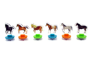 Horse Acrylic Stamp Set of 6