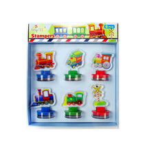 Load image into Gallery viewer, Train Acrylic Stamp Set of 6