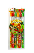 Load image into Gallery viewer, Woodland Animals Stackable Multi Point Pencils - Set of 6