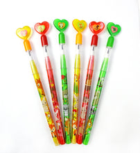 Load image into Gallery viewer, Woodland Animals Stackable Multi Point Pencils - Set of 6