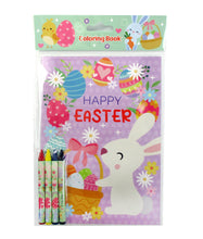 Load image into Gallery viewer, New Easter Sunday Coloring Books with Crayons Party Favors - Set of 6 or 12