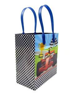 Race Car Party Favor Treat Bags - Set of 6 or 12
