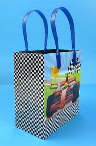 Race Car Party Favor Treat Bags - Set of 6 or 12