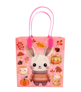 Autumn Cozy Animal Party Favor Treat Bags - Set of 6 or 12