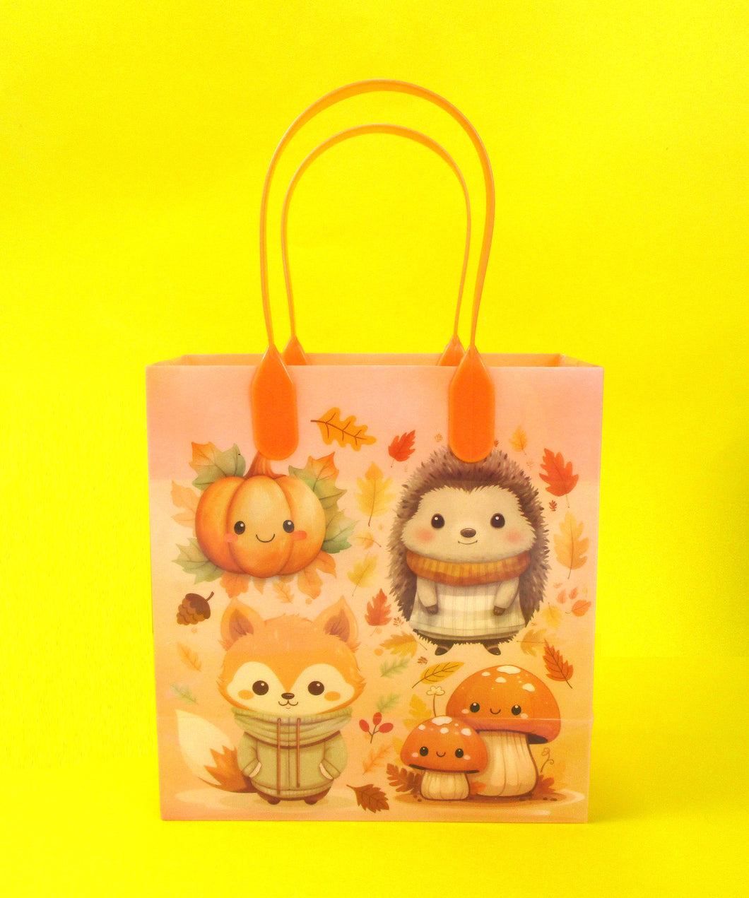 Autumn Cozy Animal Party Favor Treat Bags - Set of 6 or 12