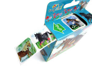 Horse Stickers 100 Stickers/Dispenser, Pack of 1, 6 or 12 Dispensers