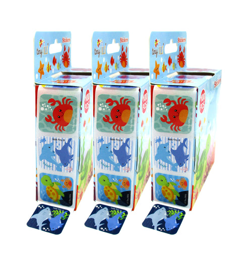 Ocean Animals Stickers 100 Stickers/Dispenser, Pack of 1, 6 or 12 Dispensers