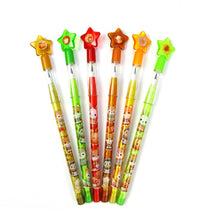 Load image into Gallery viewer, Cozy Autumn Animals Stackable Multi Point Pencils - Set of 6