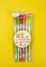 Load image into Gallery viewer, Cozy Autumn Animals Stackable Multi Point Pencils - Set of 6