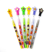 Load image into Gallery viewer, New Spooky Halloween Stackable Multi Point Pencils - Set of 6