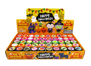 50 Pc New Spooky Halloween Assorted Designs Stampers