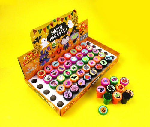 50 Pc New Spooky Halloween Assorted Designs Stampers