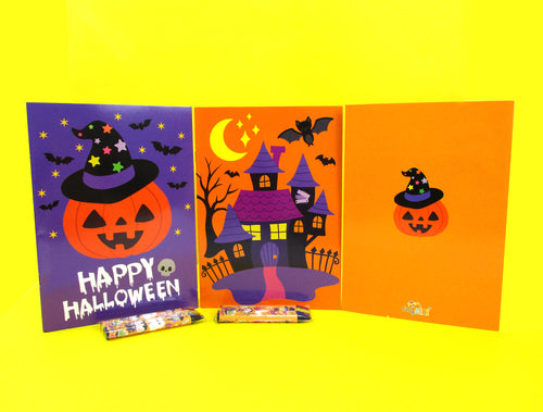 New Spooky Halloween Coloring Books with Crayons Party Favors - Set of 6 or 12