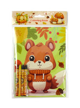 Load image into Gallery viewer, Cozy Autumn Animals Coloring Books with Crayons Party Favors - Set of 6 or 12