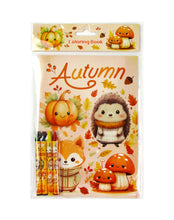 Load image into Gallery viewer, Cozy Autumn Animals Coloring Books with Crayons Party Favors - Set of 6 or 12