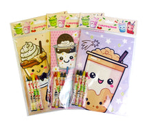 Load image into Gallery viewer, Boba Coloring Books with Crayons Party Favors - Set of 6 or 12